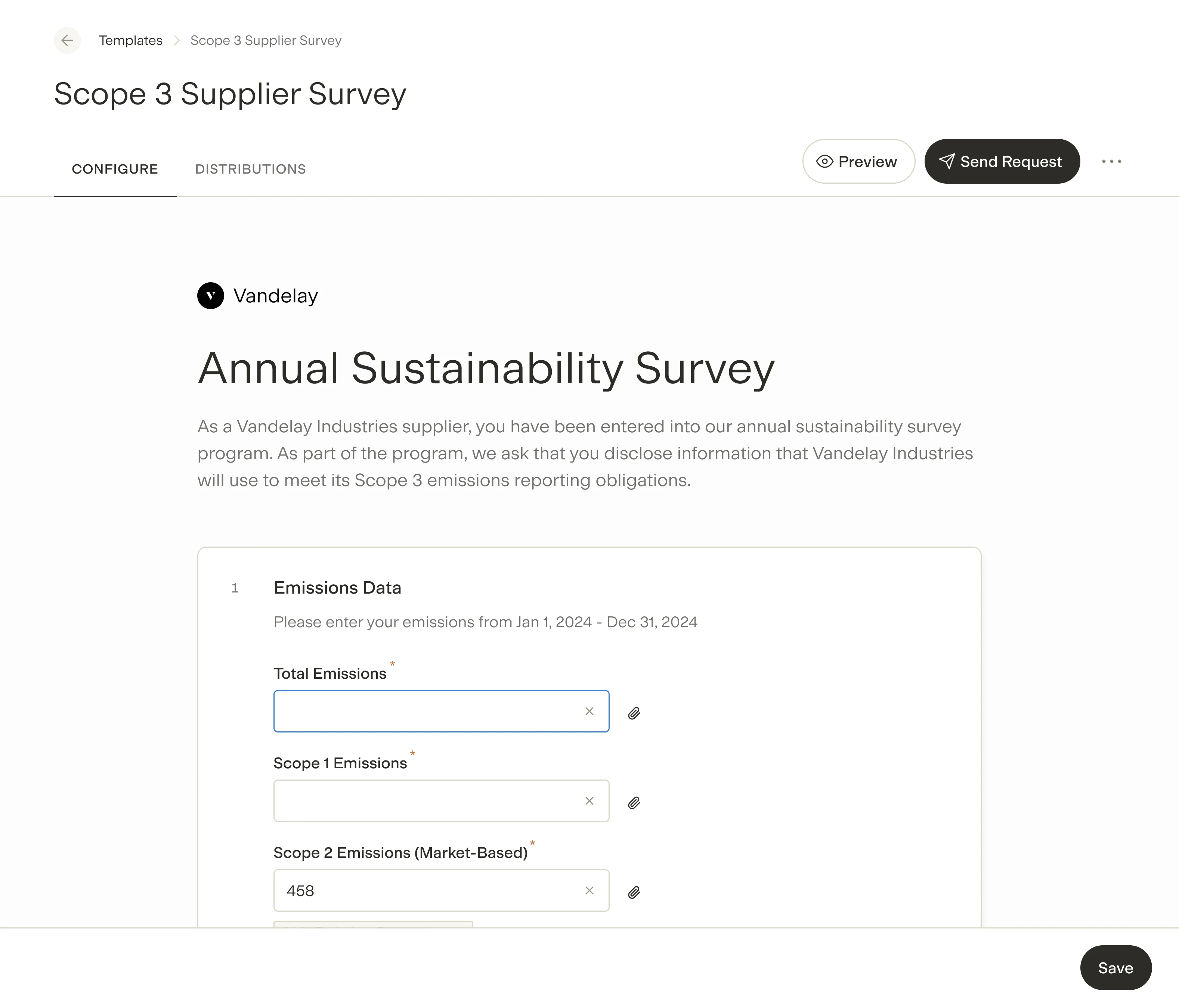 Gravity platform: Supplier Engagement